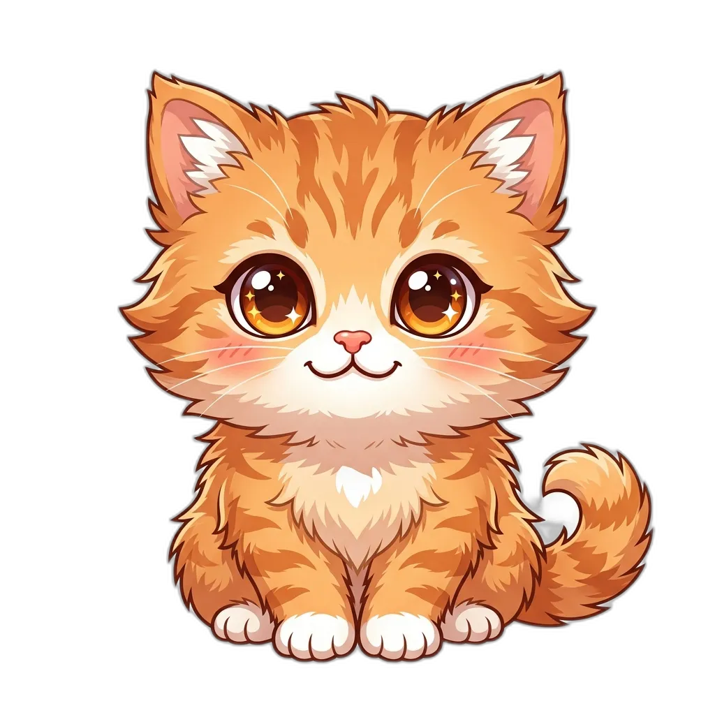 Cute orange tabby cat